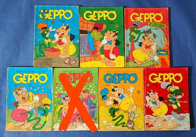 Lotto di 6 fumetti di Geppo