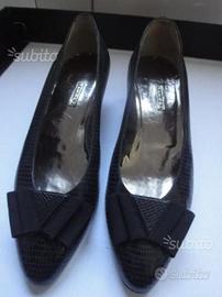 Scarpe Ramirez Lucertola nera n° 36 tacco 4,5cm