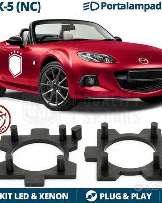 ADATTATORI montaggio KIT LED H7 per Mazda Mx-5 III