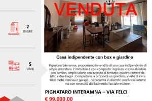 Casa indipendente con giardino