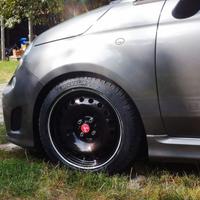 Cerchi R 16 cubicati carbonio 500 Abarth