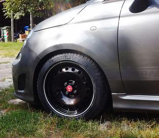 Cerchi R 16 cubicati carbonio 500 Abarth