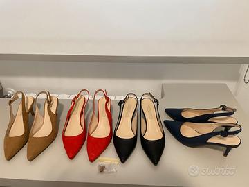 STOCK 4 paia di decollete -misura 37