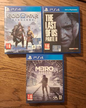 God of War Ragnarok + TLOU + Metro Exodus 