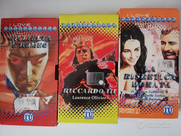 VHS videocassette Welles Kurosawa Kubrick Visconti