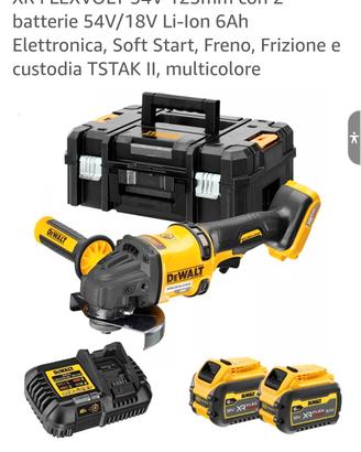 DEWALT DCG418 SMERIGLIATRICE 54V + BATTERIA NUOVA