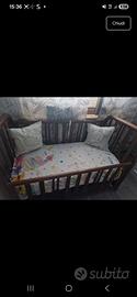 lettino bambini in legno