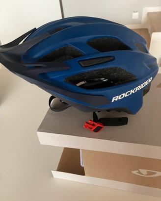Casco mtb rockrider st 500 blu 53-59 cm M
