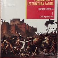 Libro testo: FONDAMENTI DI LETTERATURA LATINA 1