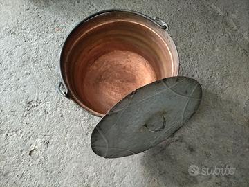 Pentolone in rame, piolo