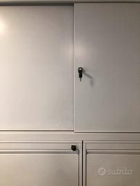 Schedario in lamierino con mobile