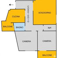 Luminoso trilocale 102 mq