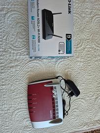 Router Fritz!Box 7490  +  D-Link DSL-2750b N300