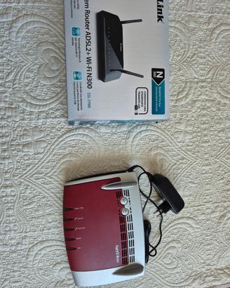 Router Fritz!Box 7490  +  D-Link DSL-2750b N300