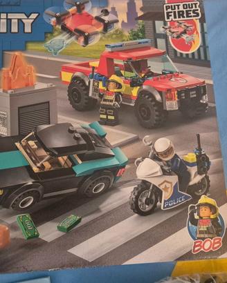 Lego City 60319 - Soccorso antincendio e polizia