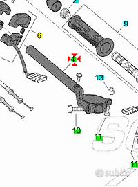 Semimanubrio Dx Aprilia RSV4 R 1000 AP8118649