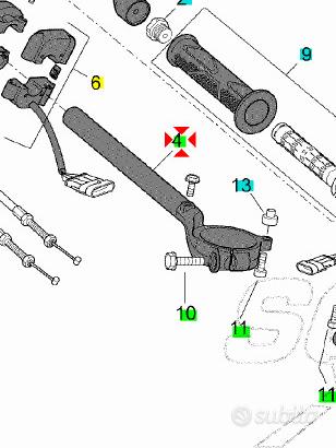 Semimanubrio Dx Aprilia RSV4 R 1000 AP8118649