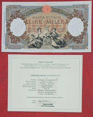 1.000 Lire Regine Del Mare 12-02-1935