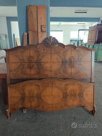 letto matrimoniale stile barocchetto del primo 900
