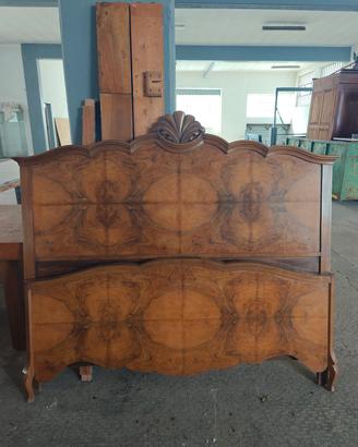 letto matrimoniale stile barocchetto del primo 900