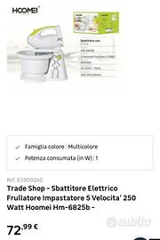 Frullatore e impastatrice 