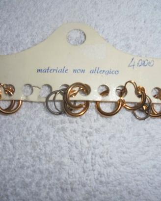 Lotto orecchini anallergici