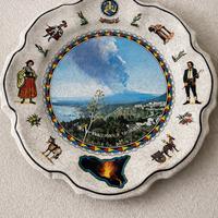 Piatto decorativo Sicilia – Etna in eruzione