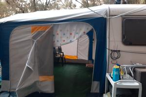 Roulotte con veranda 