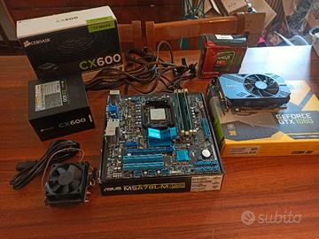 Bundle Scheda madre + cpu + ram + gpu + psu 
