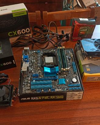 Bundle Scheda madre + cpu + ram + gpu + psu 