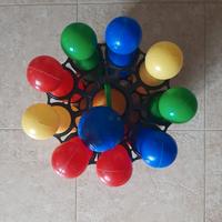 set completo di birilli da gioco con 2 bocce 
