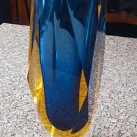 Vaso in vetro sommerso di murano 