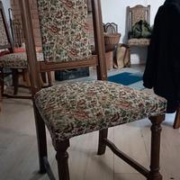 6 sedie vintage imbottite