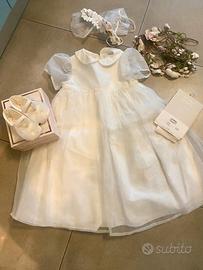 Completo battesimo bambina 18 -24 mesi
