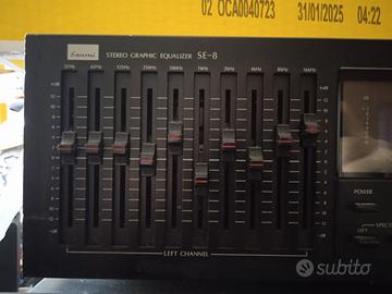 equalizzatore sansui graffico se 8