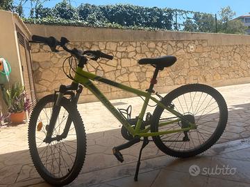MTB ROCKRIDER 24 ST 500 GIALLO FLUO CON ACCESSORI