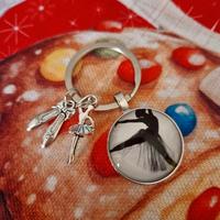 portachiavi danza con scarpina e ballerina