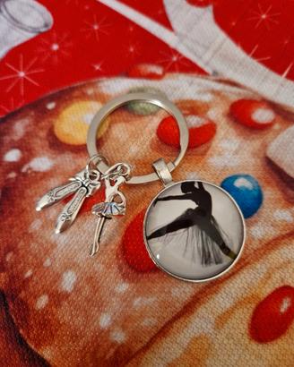 portachiavi danza con scarpina e ballerina