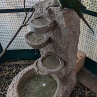 Fontana a cascata in pietra granito