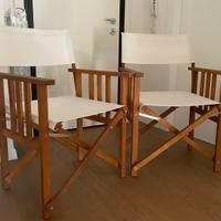 Sedie legno pieghevoli da regista