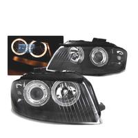 FARI ANGEL EYES AUDI A3 8P 03-08 FONDO NERO