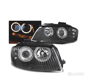 FARI ANGEL EYES AUDI A3 8P 03-08 FONDO NERO