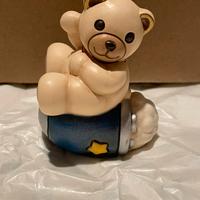 Teddy astronauta su razzo ceramica Thun nuova
