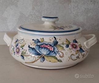 Tegame in ceramica toscana dipinta a mano LA CAVA 