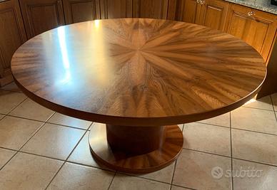 TAVOLO ROTONDO D 160 CM NOCE NAZIONALE