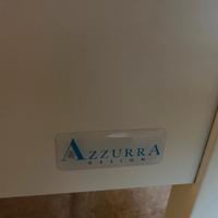 Lettino con sbarre azzurra design
