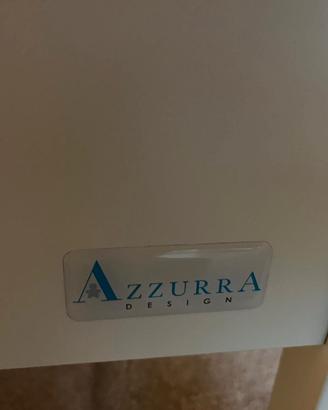 Lettino con sbarre azzurra design