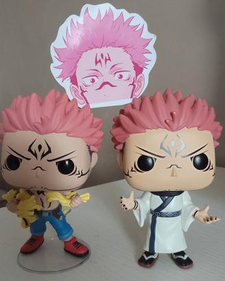 2 Funko pop di Ryomen Sukuna + sticker di Sukuna 