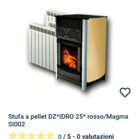 Termostufa CZ Idro 25 a Pellet