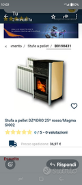 Termostufa CZ Idro 25 a Pellet